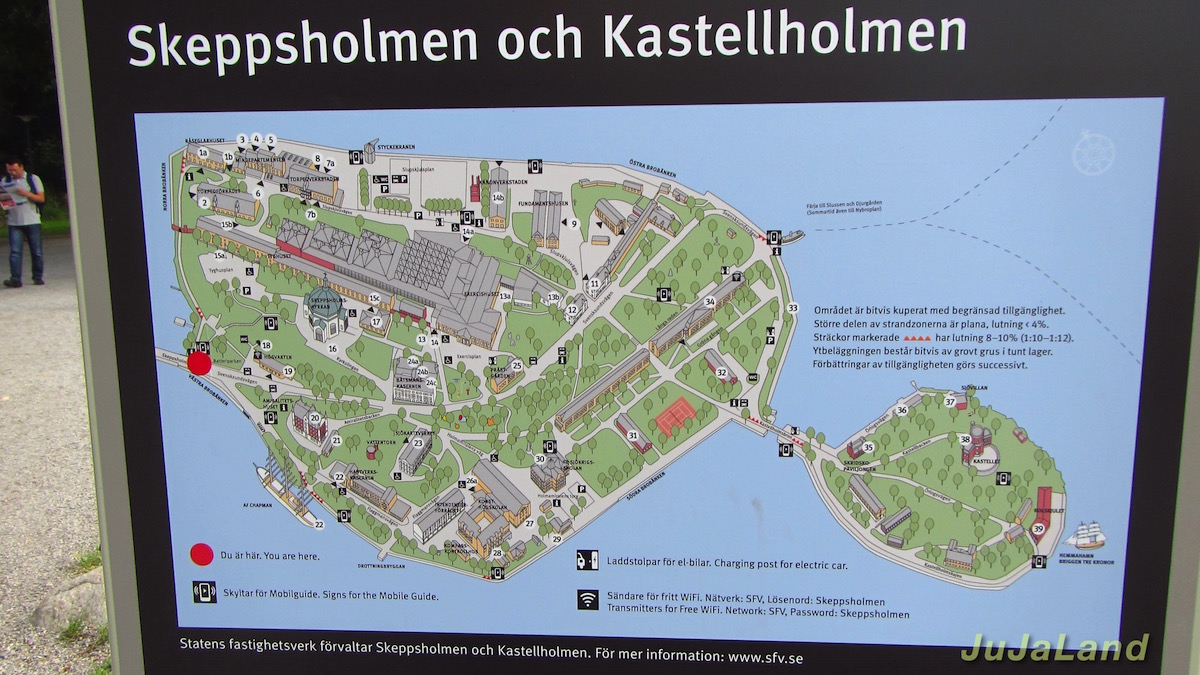 Skeppsholmen - Karte